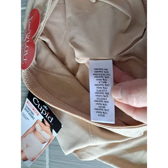 NEW Cupid Tummy Tuck Shaping Boyshort Beige S  Extra Firm Control Women's Shape - Picture 10 of 10